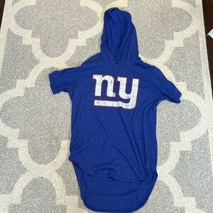 New York Giants Saquon Barkley Men’s Short Sleeve Hooded Slim Fit T-Shirt M